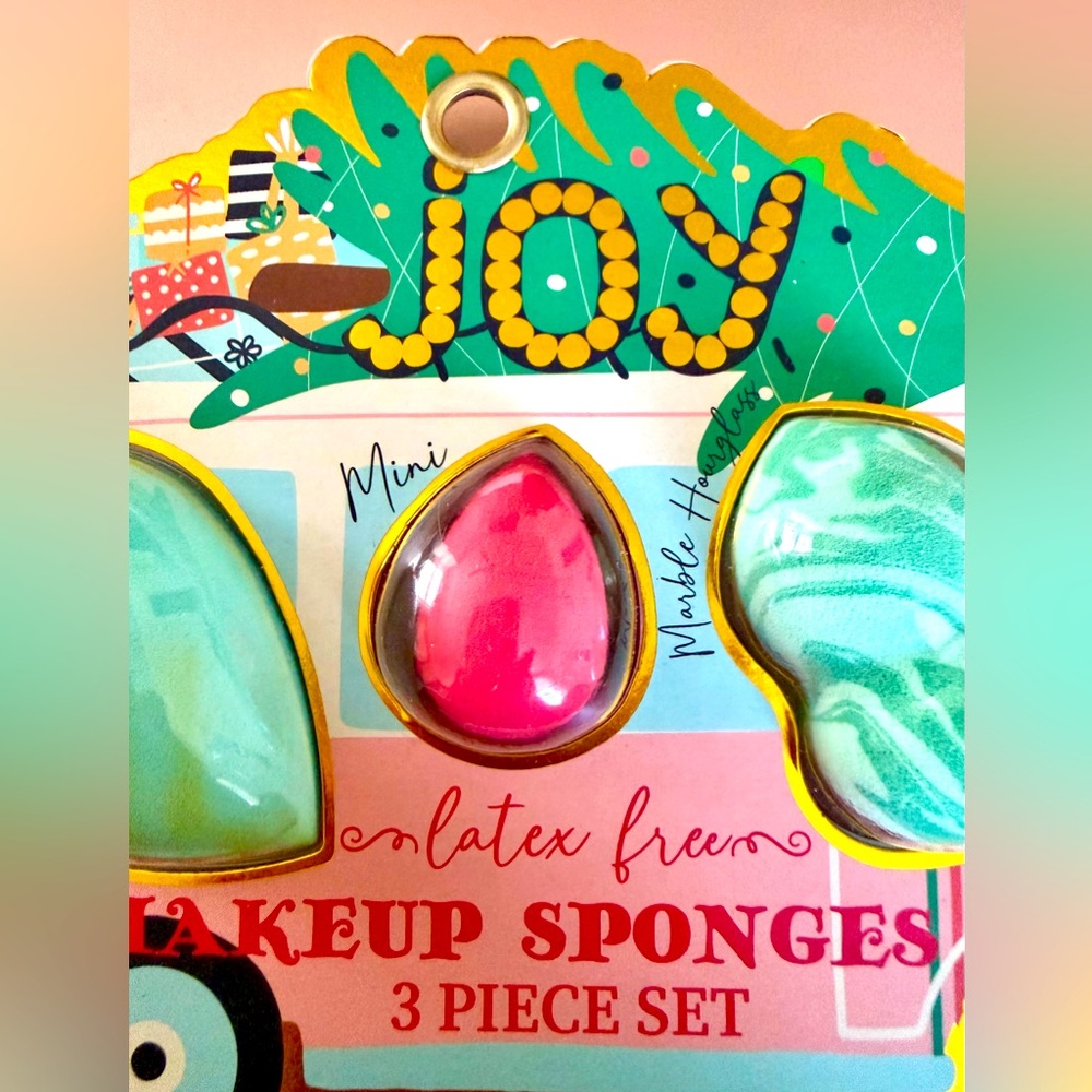 JOY MAKEUP SPONGES 3 PIECE SET Christmas Gift